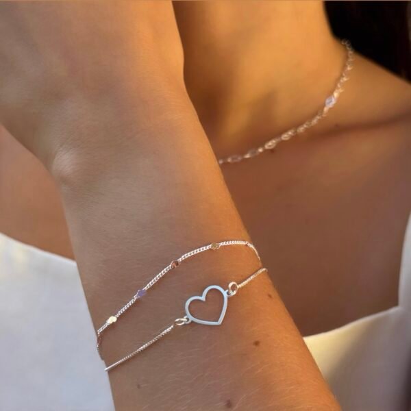 Pulseira Mini Coração Diamantado - Image 2
